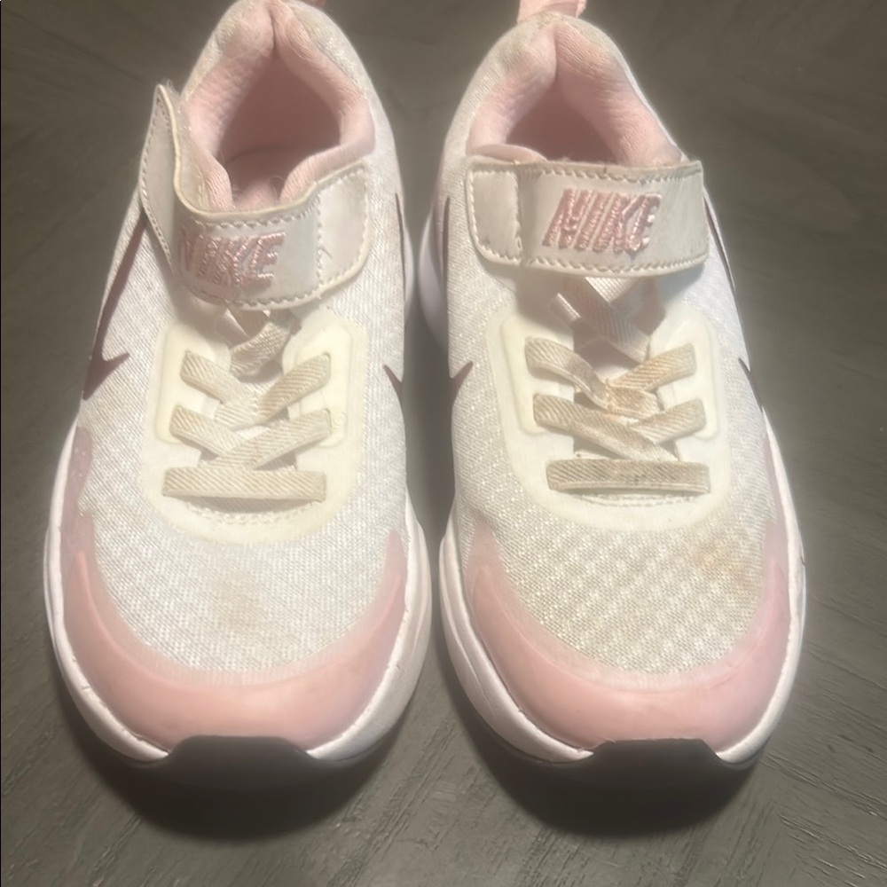 Nike Pink and White Athletic Sneakers